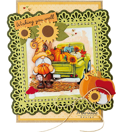 VK9603 Marianne Design - knipvellen - Gnomes - Pumpkins vb