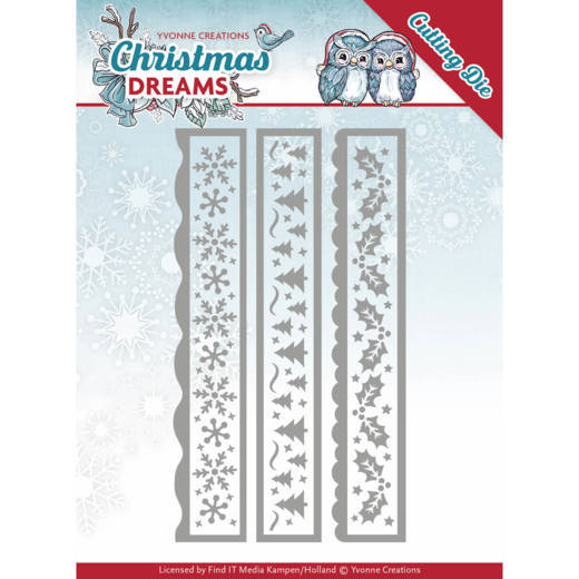 Snijmal kerstborders
