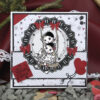 Snijmal Yvonne Creations - Petit Pierrot - Lace circle and bows