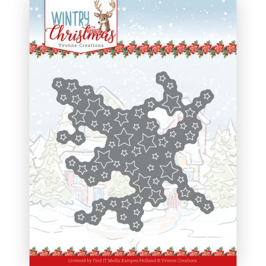 Snijmal Yvonne Creations - Wintry Christmas - Cut out Stars
