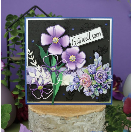YCD10299 Snijmallen - Yvonne Creations - Very Purple - Flowers vb1 Snijmallen - Yvonne Creations - Very purple - Flowers
