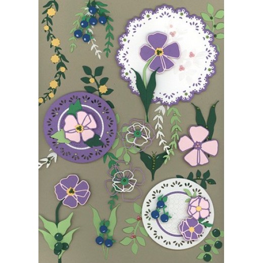 YCD10299 Snijmallen - Yvonne Creations - Very Purple - Flowers vb2 Snijmallen - Yvonne Creations - Very purple - Flowers