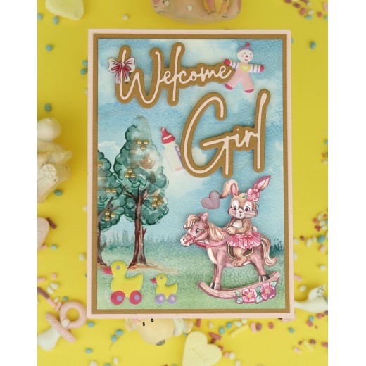 Snijmallen - Yvonne Creations - Hello World - Welcome Baby