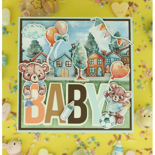 Snijmallen - Yvonne Creations - Hello World - Welcome Baby
