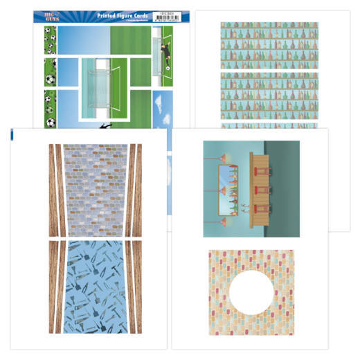 Yvonne Creations Big Guys Printed Figure Cards