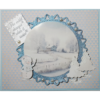 winterse kaart Uitdrukvel Scenery - Berries Beauties - White Winter Round