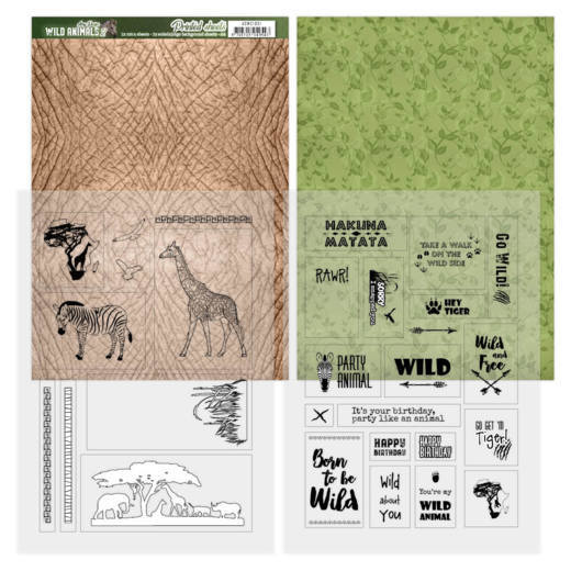 ADMC1001 Sheets Zebra - Amy Design - Wild Animals 2 mica sheets wild animals amy design