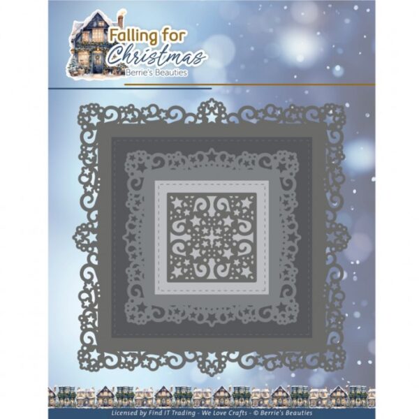 BBD10025 Snijmallen - Berries Beauties - Falling for Christmas - Square Frame BBD10025 Snijmallen - Berries Beauties - Falling for Christmas - Square Frame