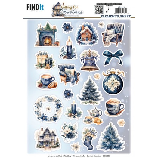 Knipvellen - Berries Beauties - Falling for Christmas - Small Elements