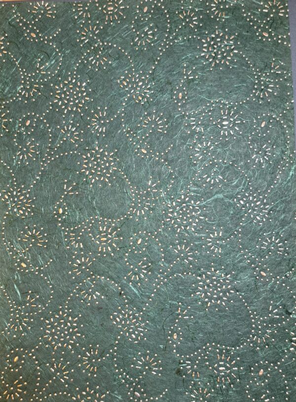 Mulberry groen met zilver opdruk