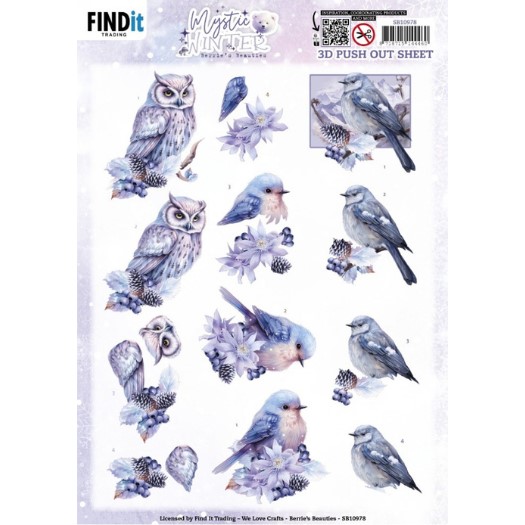 Uitdrukvel – Berries Beauties – Mystic Winter – Mystic Birds