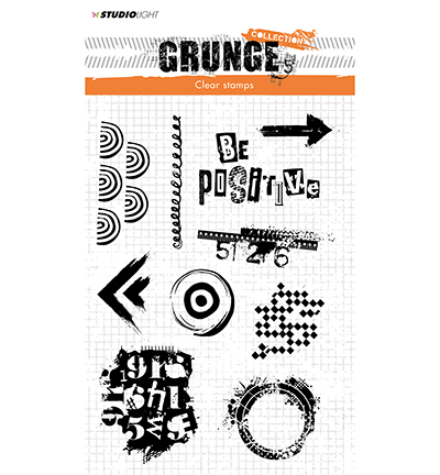 STAMPSL362 Clear Stamp Grunge Collection 2.0, nr.362 Clearstamps be positive grunge