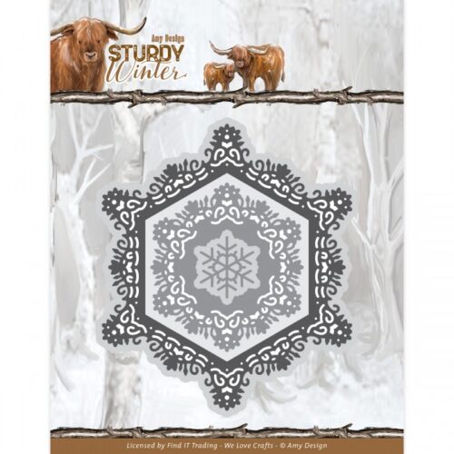 Snijmallen Winter Hexagon