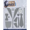 ADD10323 Snijmallen - Amy Design - We Are Men - Well-dressed man Snijmallen mannen stropdas, horloge