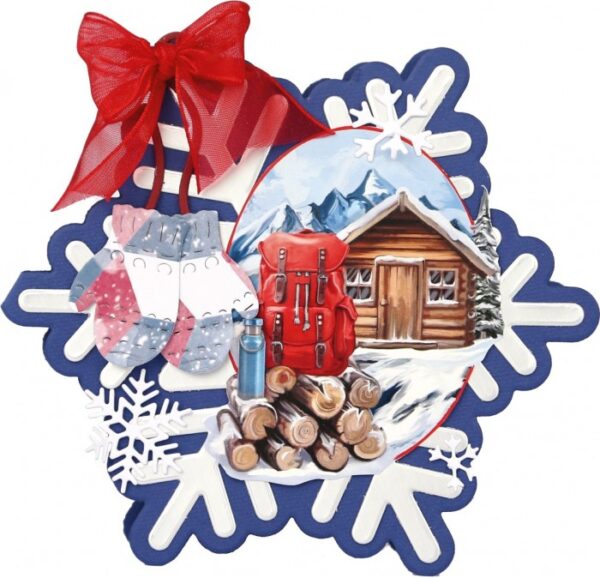 ADD10327 Snijmallen - Amy Design - Hygge Harmony - Harmony Snowflake vb Snijmallen set met grote en kleine sneeuwvlokken