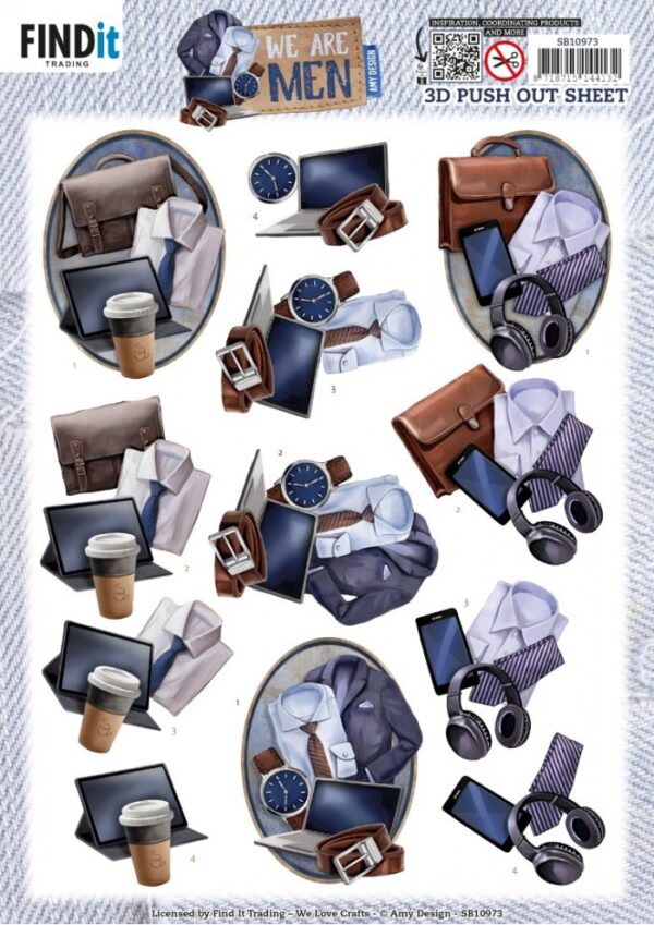 SB10973 Uitdrukvel - Amy Design - We Are Men - Office uitdrukvel mannen kantoor kleding