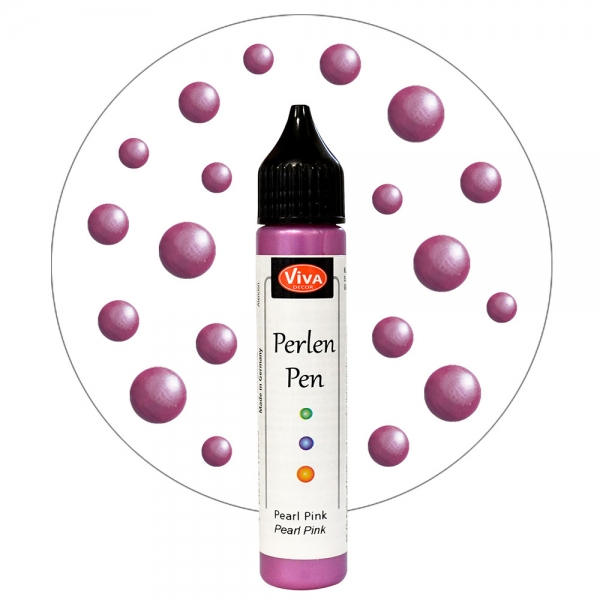 Perlen Pen roze parelmoer