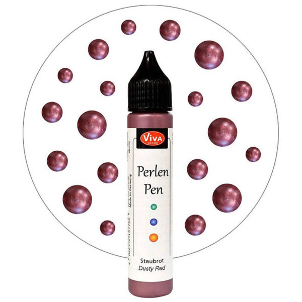 Perlen Pen dusty red