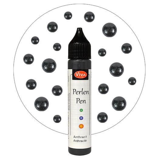 Perlen Pen - Viva Decor Anthrazit Perlen Pen antraciet