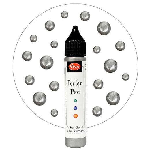 Perlen Pen zilver chroom