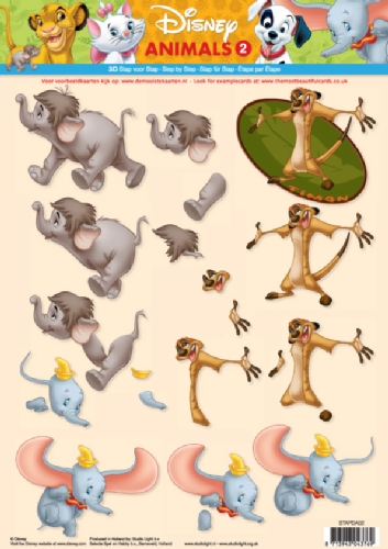3D knipvel Disney Animals
