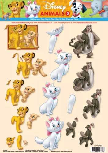 3D knipvel Disney Animals