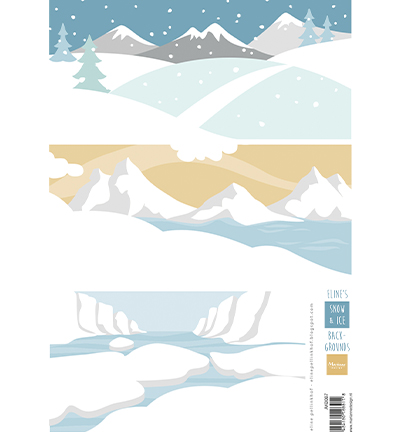 Knipvel backgrounds sneeuw en ijs