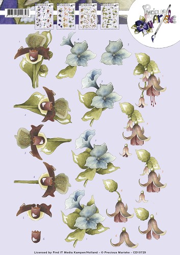 CD10729 Knipvel - Precious Marieke - Bloemen Knipvel Precious Marieke bloemen