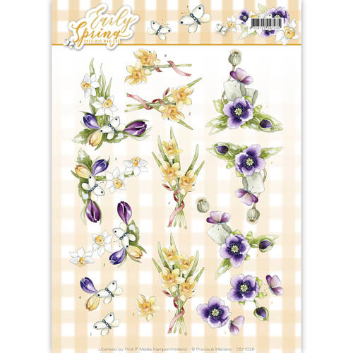 Knipvel bloemen crocus narcis
