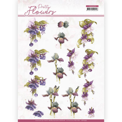 Knipvel paarse bloemen