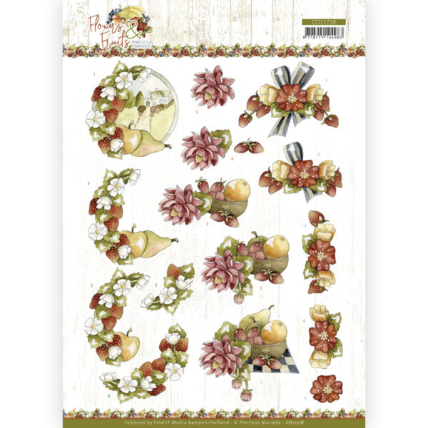 Knipvel bloemen en fruit