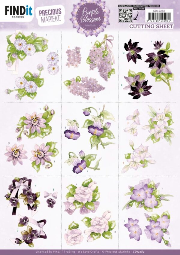 knipvel purple blossom mini