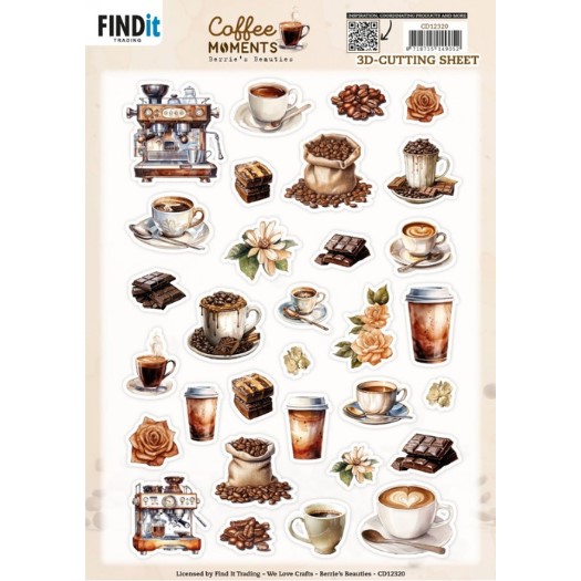 Knipvel - Berries Beauties - Coffee Moments - Small Elements