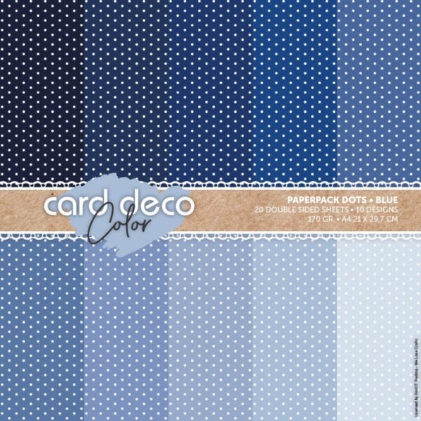 Paperpack A4 dots blue