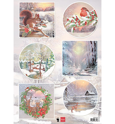 Knipvel Els Wezenbeek Winter wishes - Squirrel