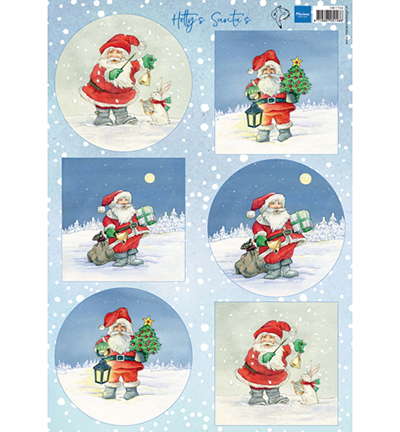 HK1704 Knipvel Hetty's Santas Knipvel Hetty's Santa's