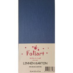 Linnenkarton vierkant saffierblauw Linnenkarton saffierblauw