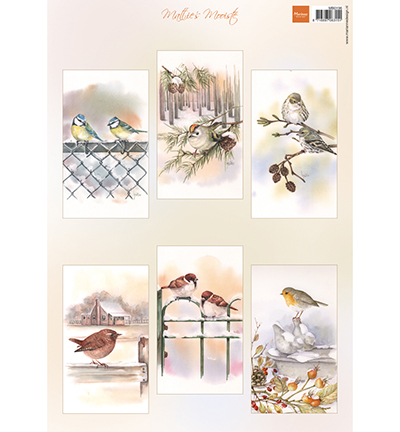 MB0196 knipvel Mattie's mooiste Slimline birds Knipvel Mattie's Mooiste slimline birds