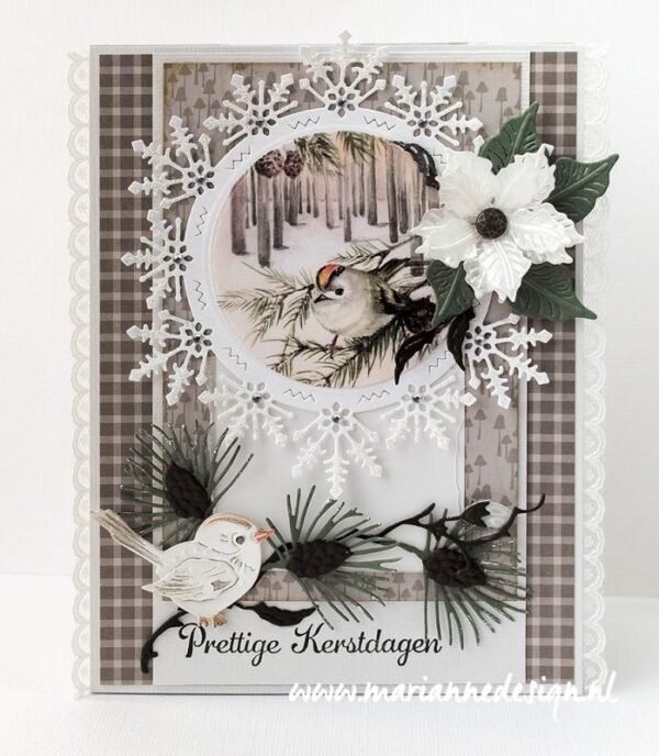 Knipvel Mattie vos en vogels in de winter
