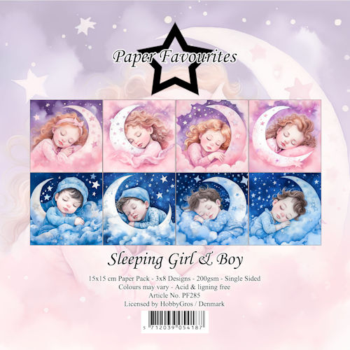 Paperpack sleeping girl and boy