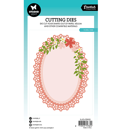 SL-ES-CD952 Snijmallen - Floral Oval Essentials nr.952 vb4 Snijmallen Essentials Floral Oval