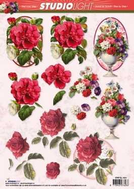 STAPSL1024 3D knipvel bloemen Knipvel bloemen