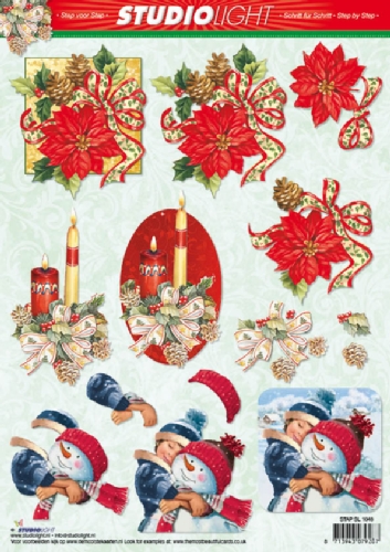STAPSL1048 3D knipvel kerst Knipvel kerst