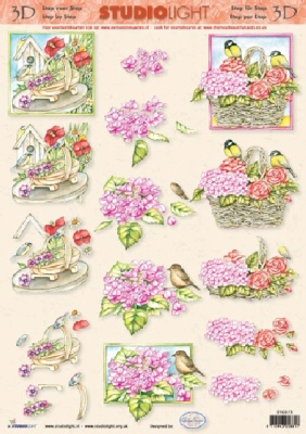 Knipvel bloemen en vogels