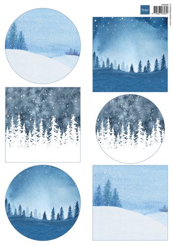 Knipvel Winter landschap