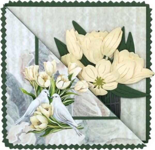 CD12291 Knipvel - Amy Design - Tulip Dreams - Romantic Tulips vb Knipvel romantische tulpen