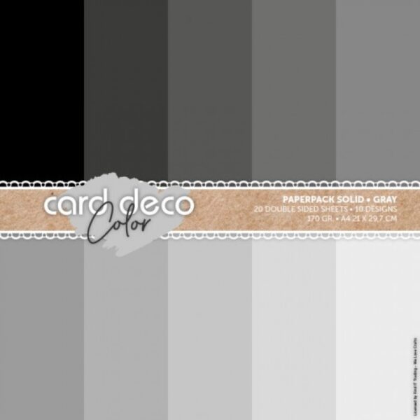 Paperpack A4 uni kleuren grijs