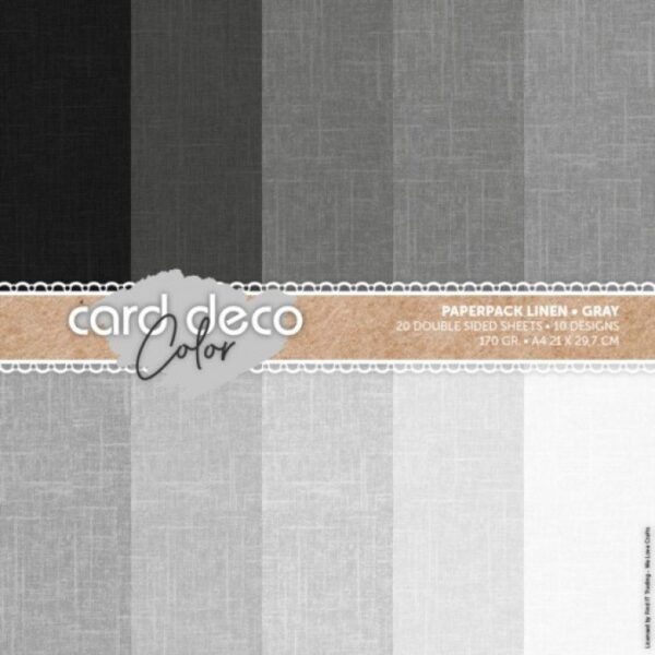 Paperpack A4 linnen design grijs