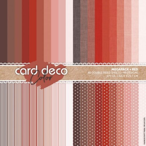 Paperpack megapack designpapier rood