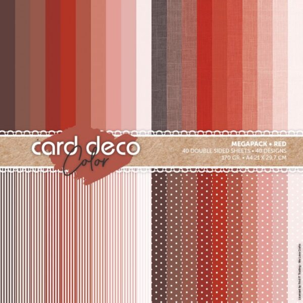 Paperpack megapack designpapier rood